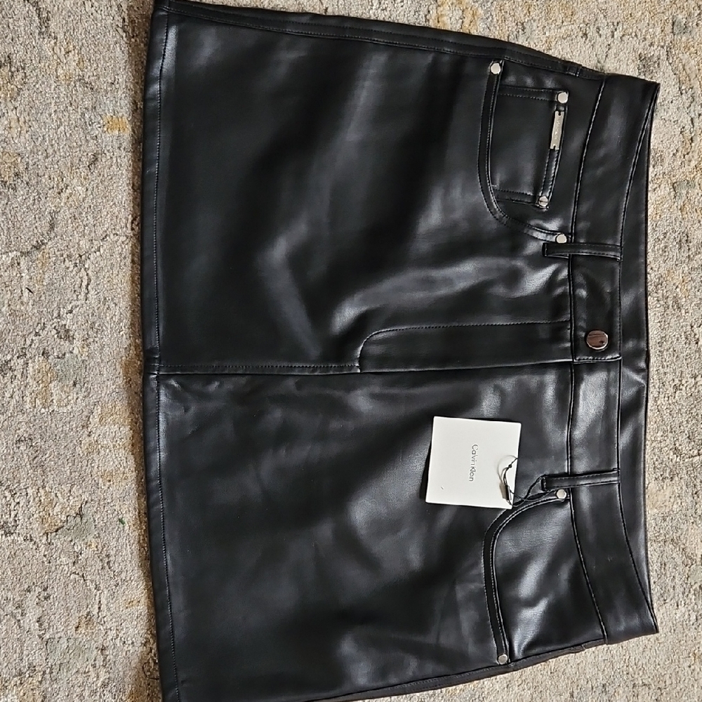 Calvin Klein Black Outerwear with Silver Details